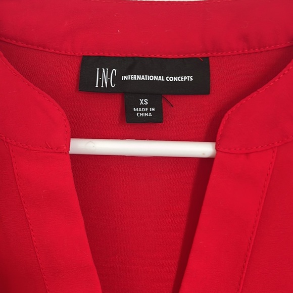 INC Red top size xs - Picture 2 of 5